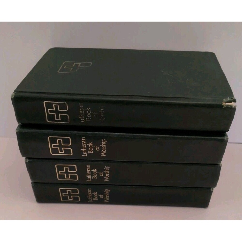 Lot Of 4 Lutheran Book of Worship Hardcover 1995/1990 Augsburg Green Hymnal